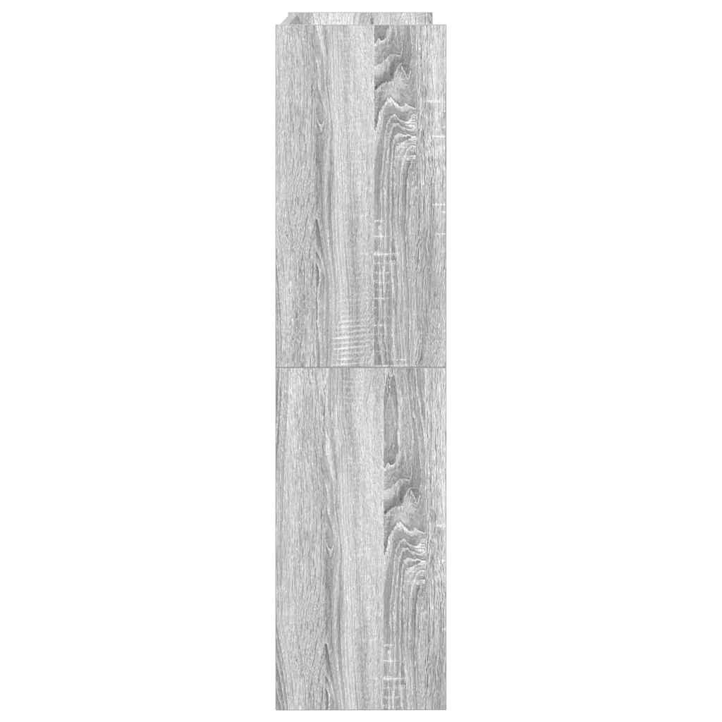 Ράφι παπουτσιών  Γκρι Sonoma 60x25x100 cm Κατασκευασμένο ξύλο