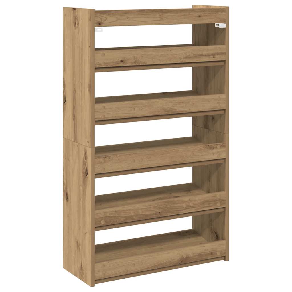 Ράφι παπουτσιών  Artisan Oak 60x25x100 cm Κατασκευασμένο ξύλο