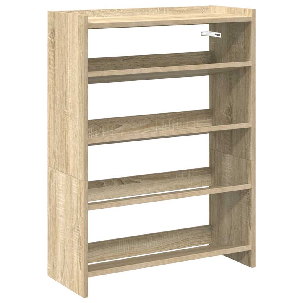 Ράφι παπουτσιών  Sonoma Oak 60x25x81 cm Κατασκευασμένο ξύλο