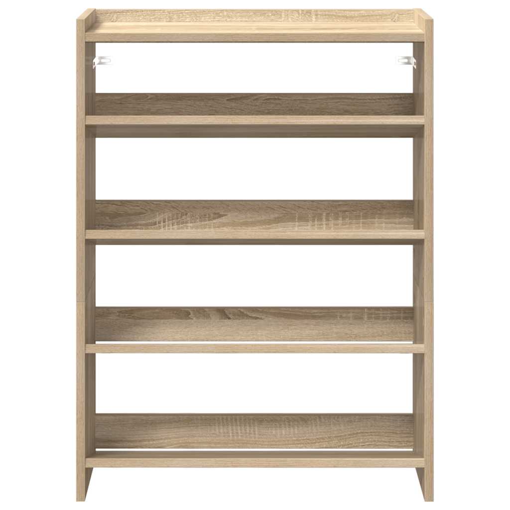 Ράφι παπουτσιών  Sonoma Oak 60x25x81 cm Κατασκευασμένο ξύλο