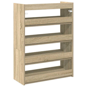 Ράφι παπουτσιών  Sonoma Oak 60x25x81 cm Κατασκευασμένο ξύλο