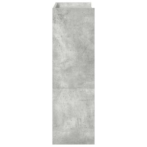 Ράφι παπουτσιών  Γκρι μπετόν 60x25x81 cm Κατασκευασμένο ξύλο