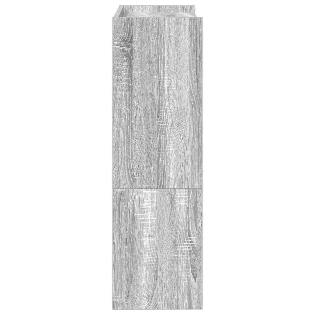 Ράφι παπουτσιών  Γκρι Sonoma 60x25x81 cm Κατασκευασμένο ξύλο