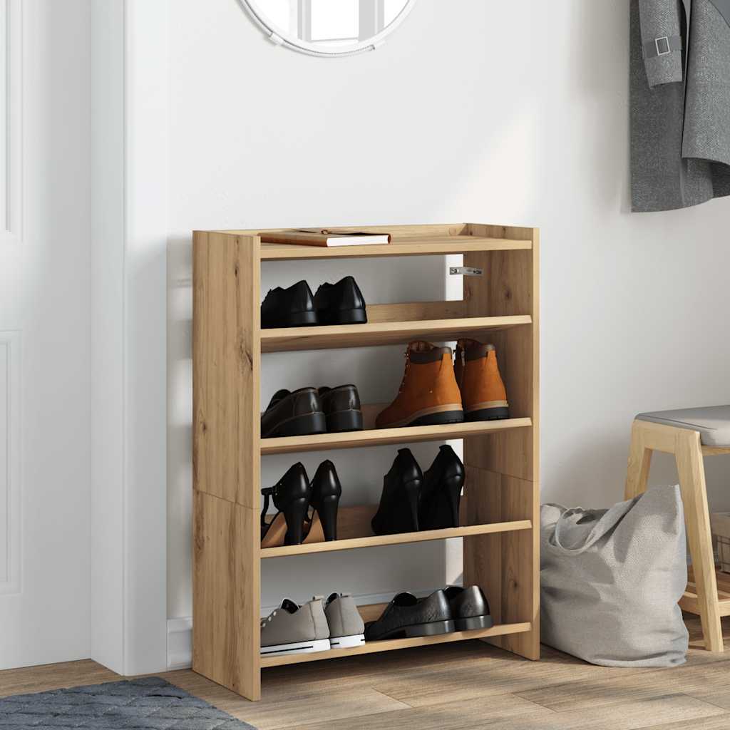 Ράφι παπουτσιών  Artisan Oak 60x25x81 cm Κατασκευασμένο ξύλο