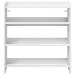 Ράφι παπουτσιών  Λευκό 60x25x62 cm Κατασκευασμένο ξύλο