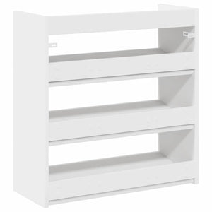 Ράφι παπουτσιών  Λευκό 60x25x62 cm Κατασκευασμένο ξύλο