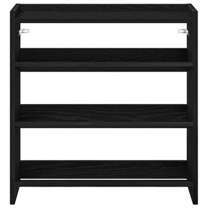 Ράφι παπουτσιών  Μαύρο 60x25x62 cm Κατασκευασμένο ξύλο - Pakobazaar