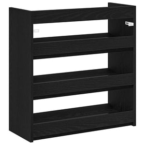Ράφι παπουτσιών  Μαύρο 60x25x62 cm Κατασκευασμένο ξύλο - Pakobazaar