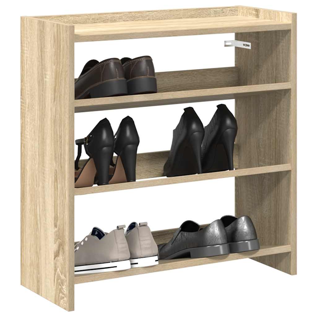 Ράφι παπουτσιών  Sonoma Oak 60x25x62 cm Κατασκευασμένο ξύλο