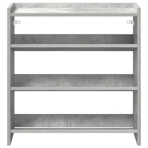 Ράφι παπουτσιών  Γκρι μπετόν 60x25x62 cm Κατασκευασμένο ξύλο - Pakobazaar