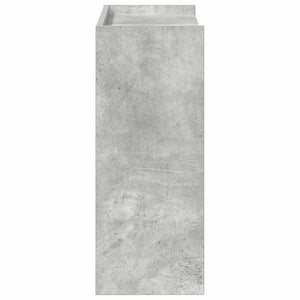 Ράφι παπουτσιών  Γκρι μπετόν 60x25x62 cm Κατασκευασμένο ξύλο - Pakobazaar
