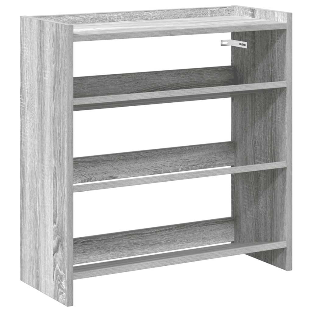 Ράφι παπουτσιών  Γκρι Sonoma 60x25x62 cm Κατασκευασμένο ξύλο - Pakobazaar