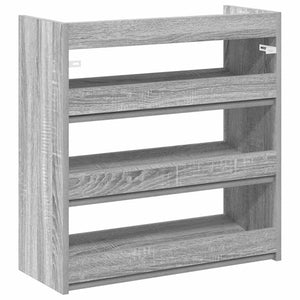 Ράφι παπουτσιών  Γκρι Sonoma 60x25x62 cm Κατασκευασμένο ξύλο - Pakobazaar