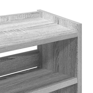 Ράφι παπουτσιών  Γκρι Sonoma 60x25x62 cm Κατασκευασμένο ξύλο - Pakobazaar