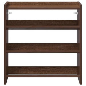 Ράφι παπουτσιών καφέ δρυς 60x25x62 cm Κατασκευασμένο ξύλο
