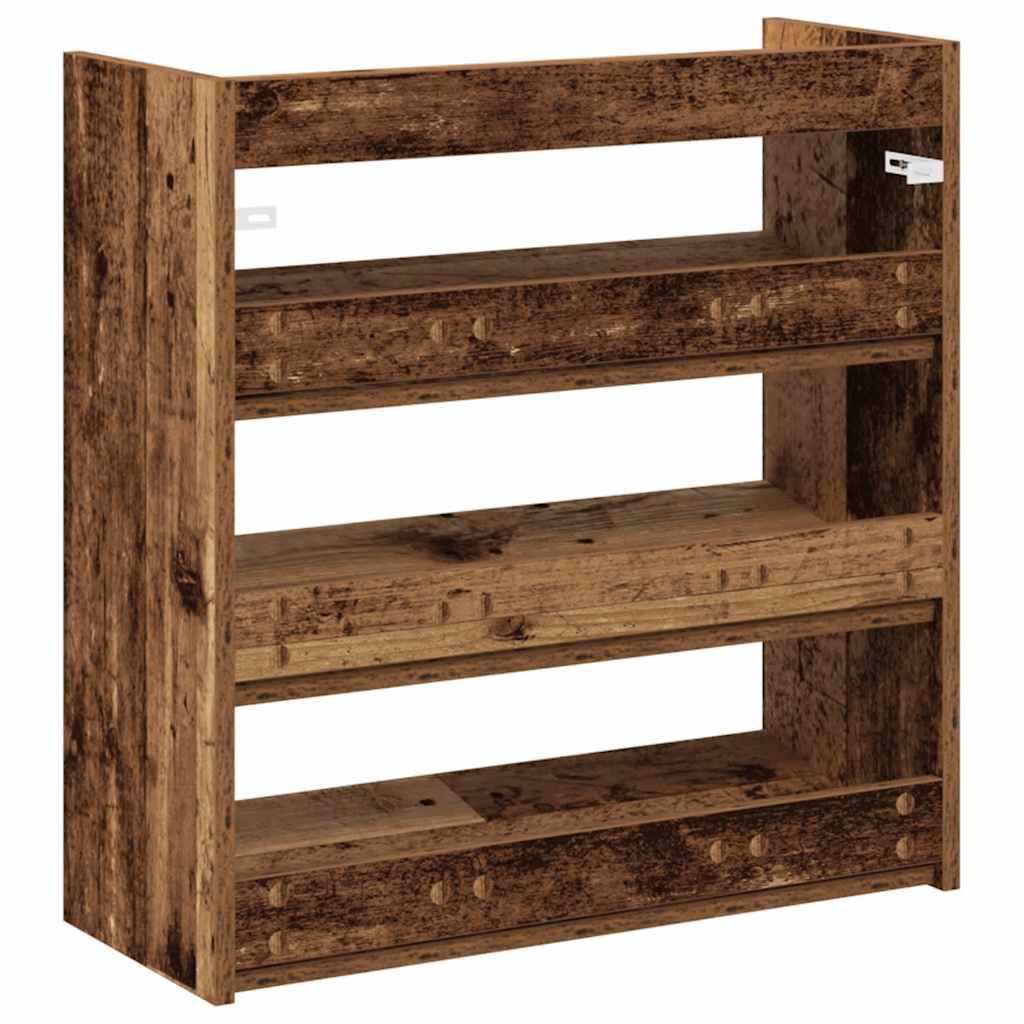 Ράφι παπουτσιών  Παλιό ξύλο 60x25x62 cm Κατασκευασμένο ξύλο - Pakobazaar