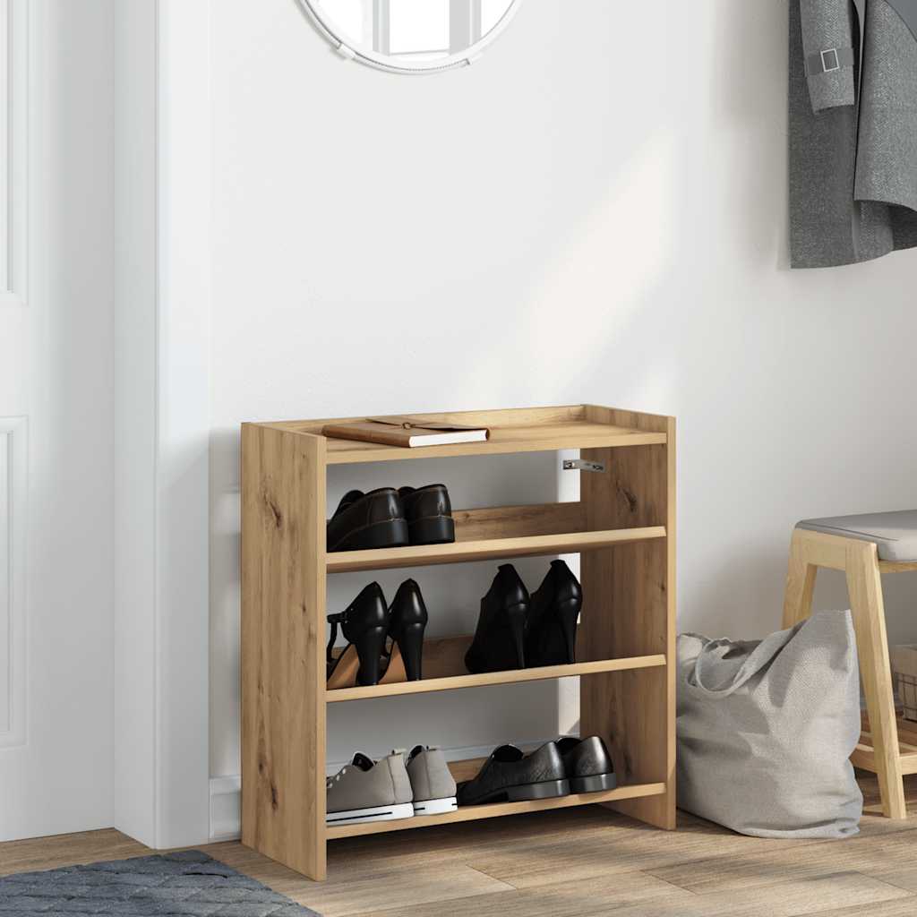 Ράφι παπουτσιών  Artisan Oak 60x25x62 cm Κατασκευασμένο ξύλο
