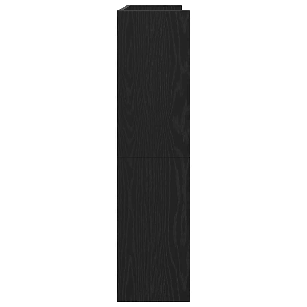 Ράφι παπουτσιών  Μαύρο 80x25x100 cm Κατασκευασμένο ξύλο - Pakobazaar