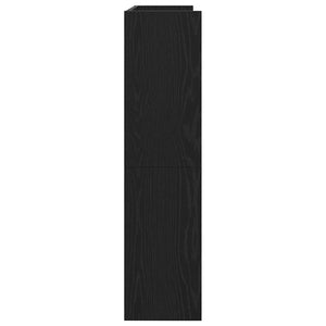 Ράφι παπουτσιών  Μαύρο 80x25x100 cm Κατασκευασμένο ξύλο - Pakobazaar