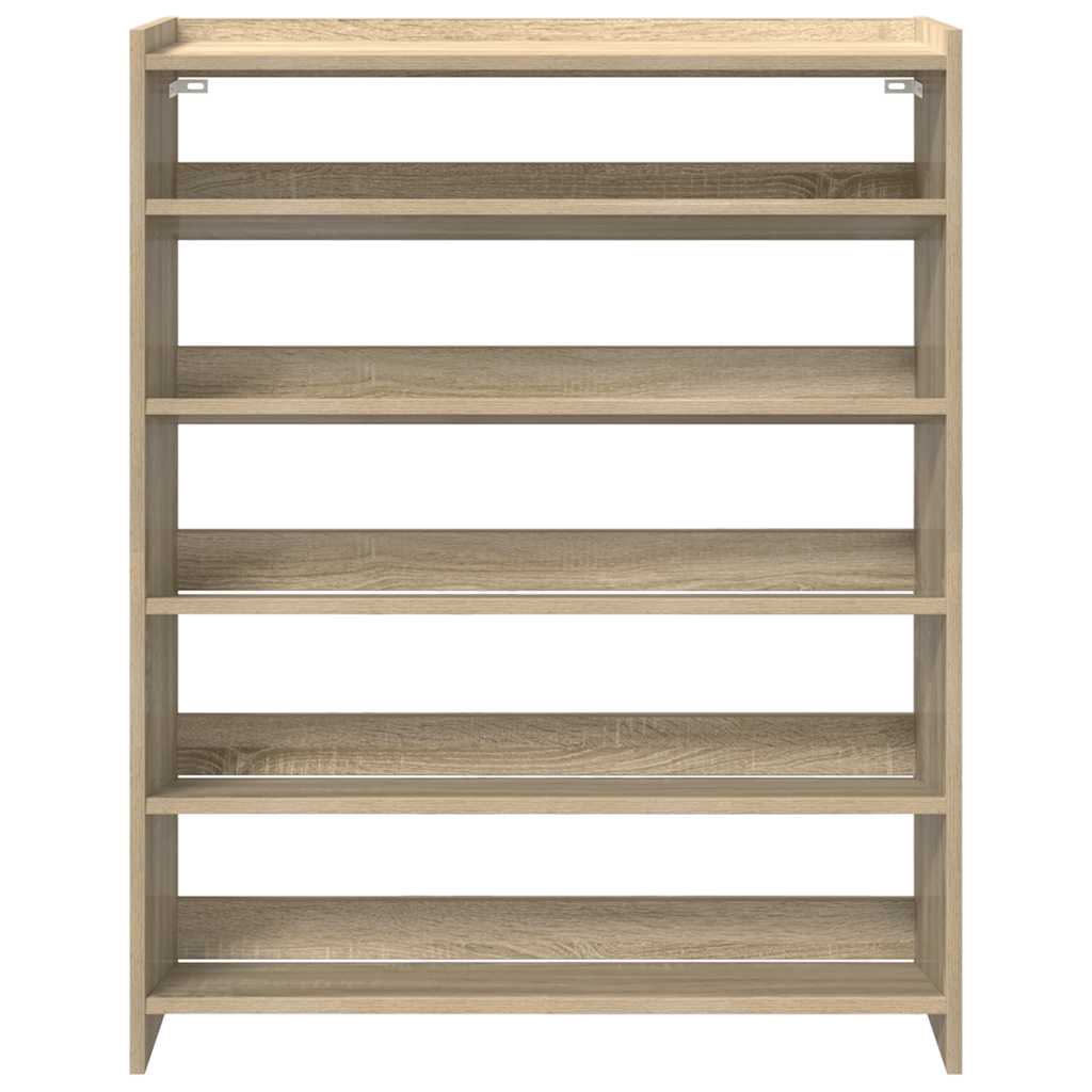 Ράφι παπουτσιών  Sonoma Oak 80x25x100 cm Κατασκευασμένο ξύλο - Pakobazaar
