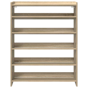 Ράφι παπουτσιών  Sonoma Oak 80x25x100 cm Κατασκευασμένο ξύλο - Pakobazaar