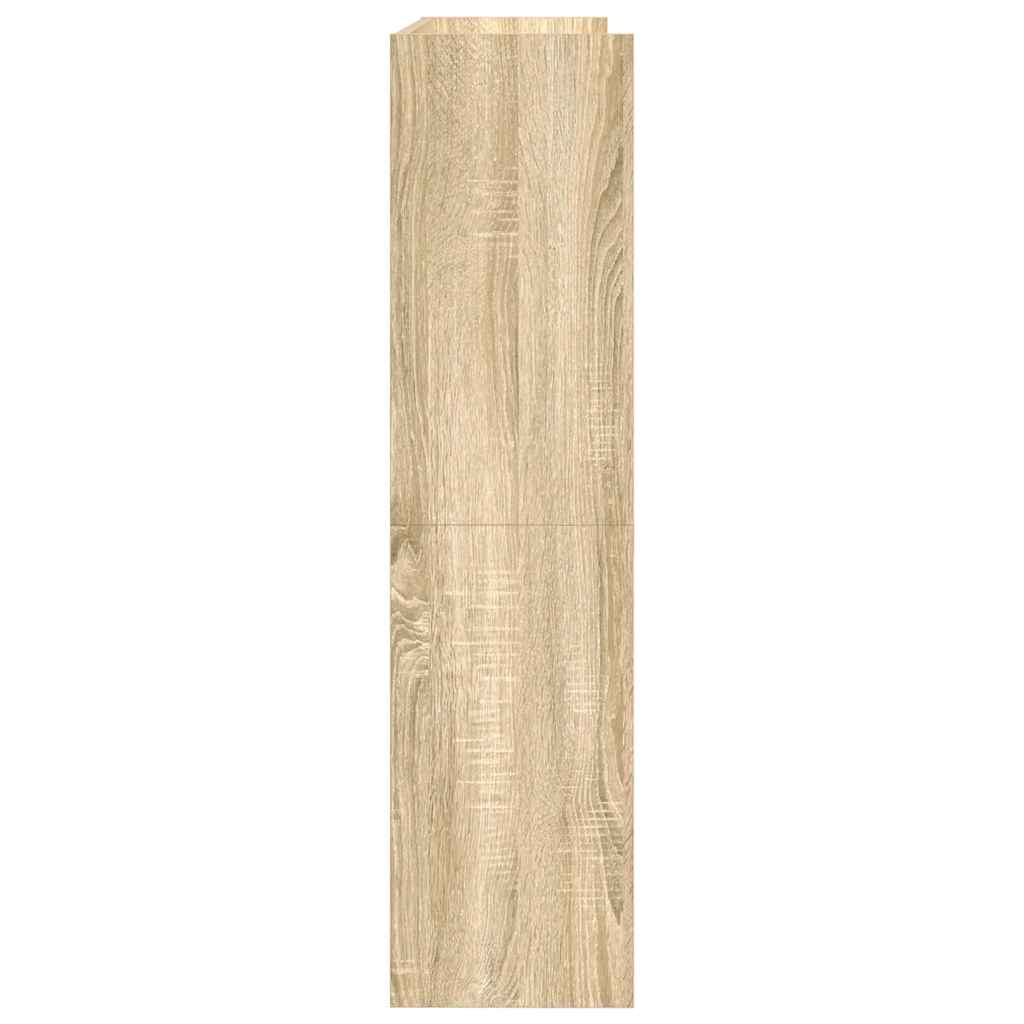 Ράφι παπουτσιών  Sonoma Oak 80x25x100 cm Κατασκευασμένο ξύλο - Pakobazaar