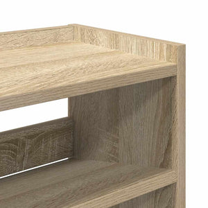 Ράφι παπουτσιών  Sonoma Oak 80x25x100 cm Κατασκευασμένο ξύλο - Pakobazaar