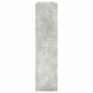 Ράφι παπουτσιών  Γκρι μπετόν 80x25x100 cm Κατασκευασμένο ξύλο - Pakobazaar