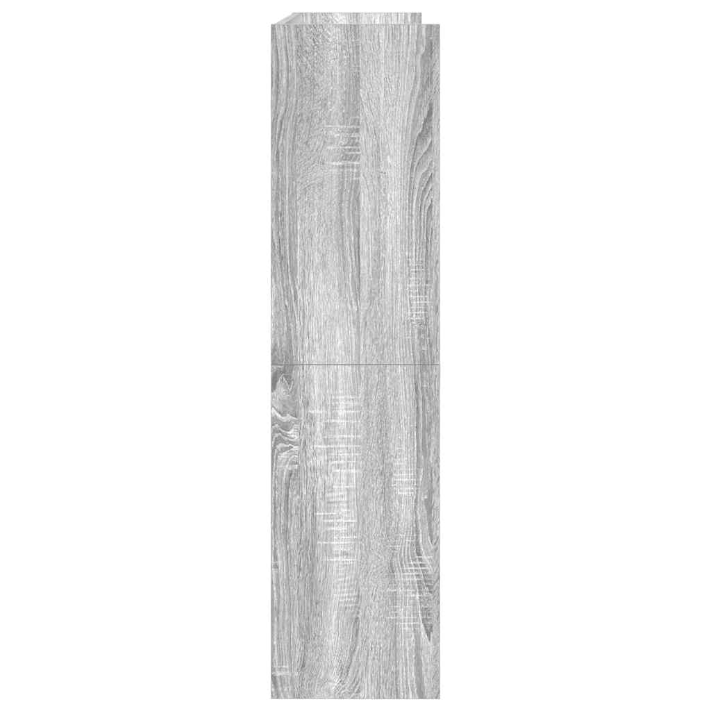 Ράφι παπουτσιών  Γκρι Sonoma 80x25x100 cm Κατασκευασμένο ξύλο