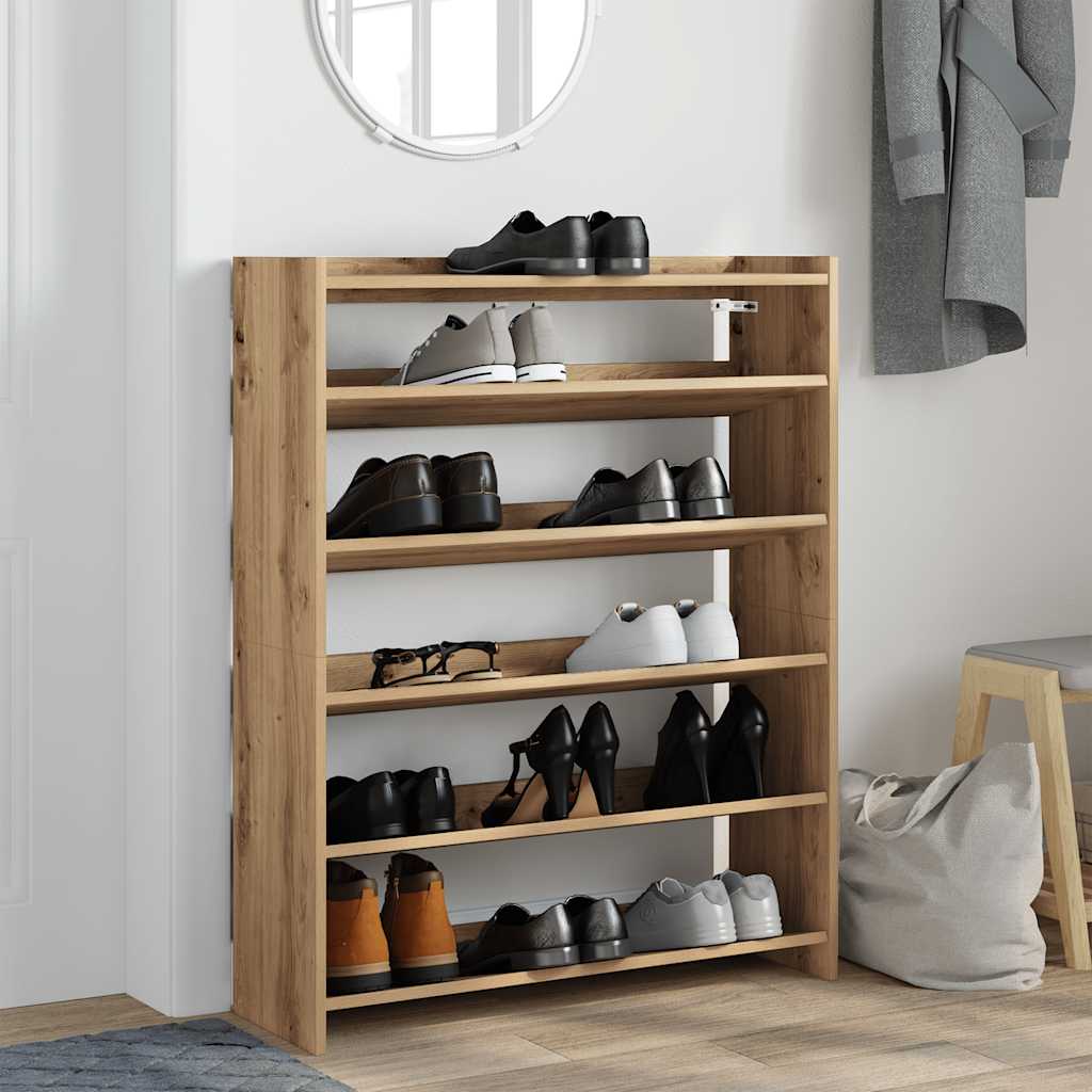 Ράφι παπουτσιών  Artisan Oak 80x25x100 cm Κατασκευασμένο ξύλο