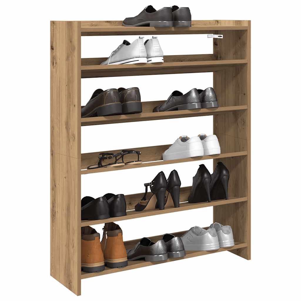 Ράφι παπουτσιών  Artisan Oak 80x25x100 cm Κατασκευασμένο ξύλο