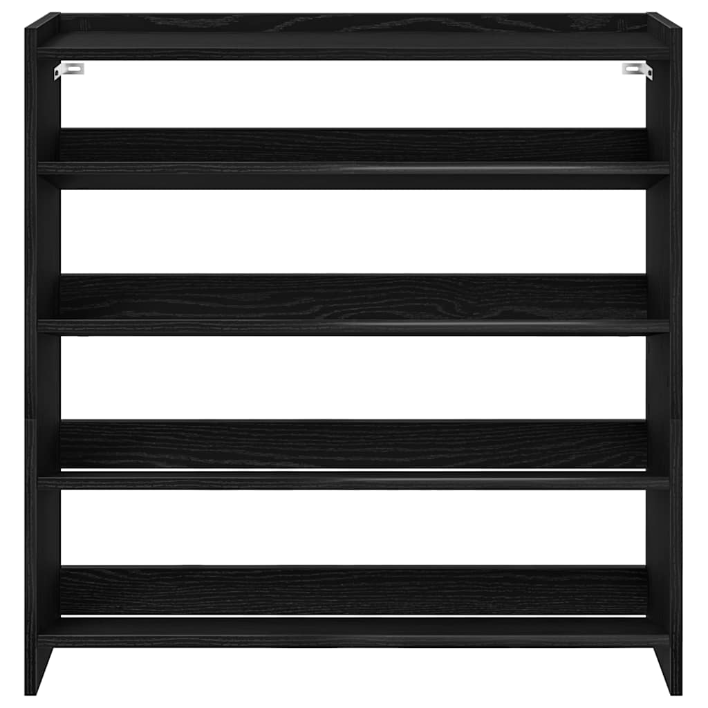 Ράφι παπουτσιών  Μαύρο 80x25x81 cm Κατασκευασμένο ξύλο - Pakobazaar