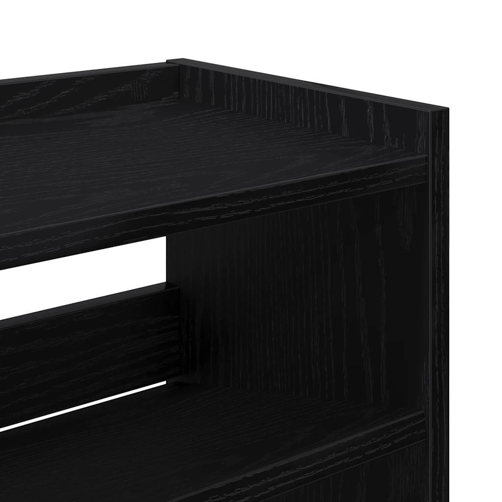 Ράφι παπουτσιών  Μαύρο 80x25x81 cm Κατασκευασμένο ξύλο - Pakobazaar