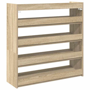 Ράφι παπουτσιών  Sonoma Oak 80x25x81 cm Κατασκευασμένο ξύλο - Pakobazaar