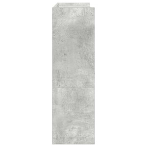 Ράφι παπουτσιών  Γκρι μπετόν 80x25x81 cm Κατασκευασμένο ξύλο