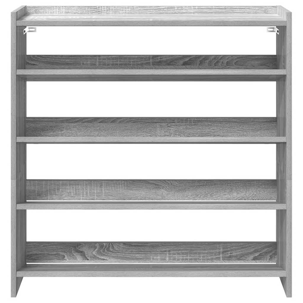 Ράφι παπουτσιών  Γκρι Sonoma 80x25x81 cm Κατασκευασμένο ξύλο