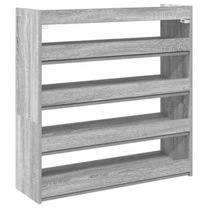 Ράφι παπουτσιών  Γκρι Sonoma 80x25x81 cm Κατασκευασμένο ξύλο