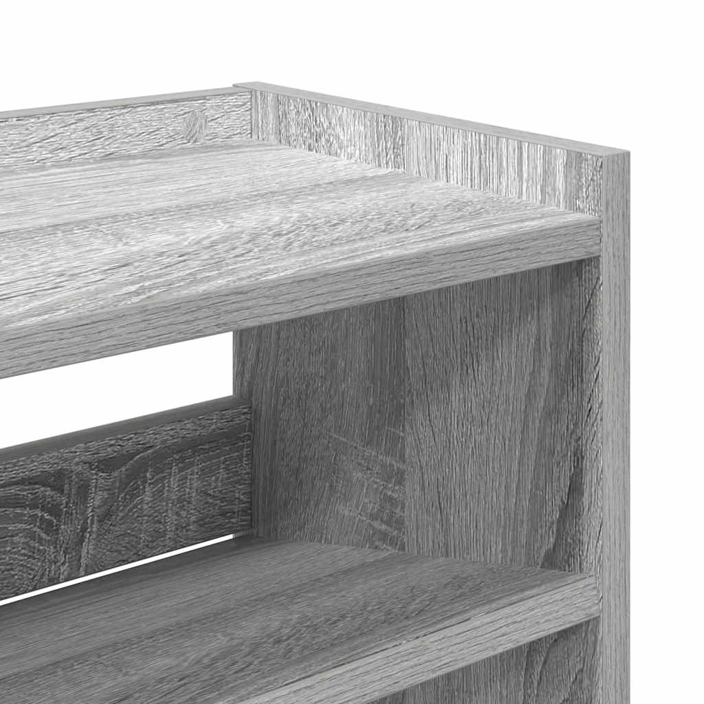 Ράφι παπουτσιών  Γκρι Sonoma 80x25x81 cm Κατασκευασμένο ξύλο