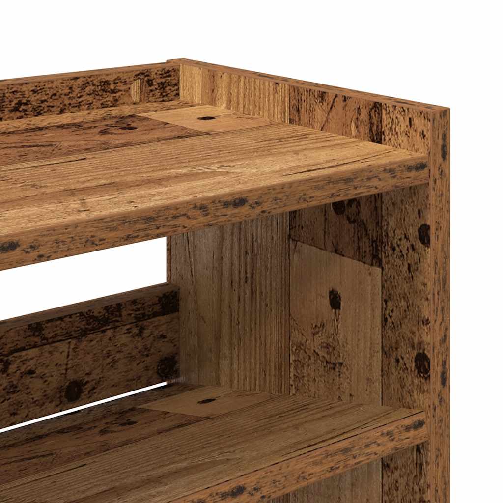 Ράφι παπουτσιών  Παλιό ξύλο 80x25x81 cm Κατασκευασμένο ξύλο - Pakobazaar