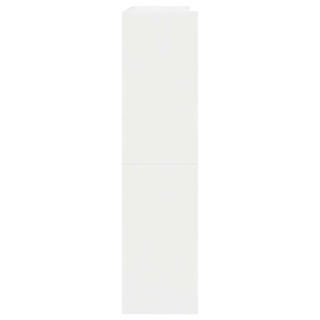 Ράφι παπουτσιών  Λευκό 80x25x62 cm Κατασκευασμένο ξύλο - Pakobazaar