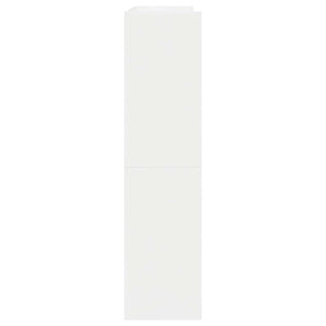 Ράφι παπουτσιών  Λευκό 80x25x62 cm Κατασκευασμένο ξύλο - Pakobazaar