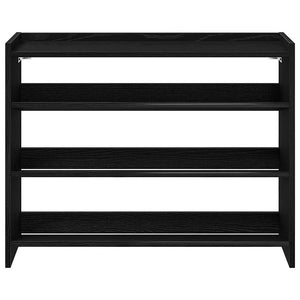 Ράφι παπουτσιών  Μαύρο 80x25x62 cm Κατασκευασμένο ξύλο - Pakobazaar