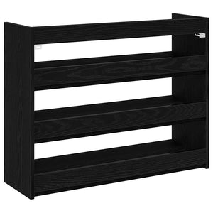 Ράφι παπουτσιών  Μαύρο 80x25x62 cm Κατασκευασμένο ξύλο - Pakobazaar