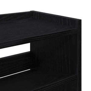 Ράφι παπουτσιών  Μαύρο 80x25x62 cm Κατασκευασμένο ξύλο - Pakobazaar
