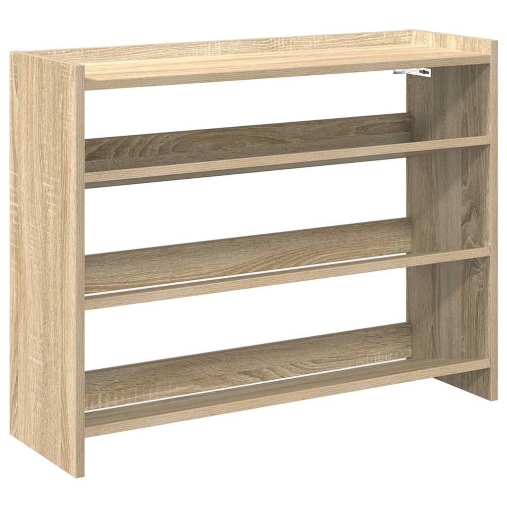 Ράφι παπουτσιών  Sonoma Oak 80x25x62 cm Κατασκευασμένο ξύλο - Pakobazaar