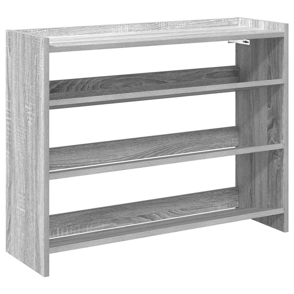 Ράφι παπουτσιών  Γκρι Sonoma 80x25x62 cm Κατασκευασμένο ξύλο - Pakobazaar