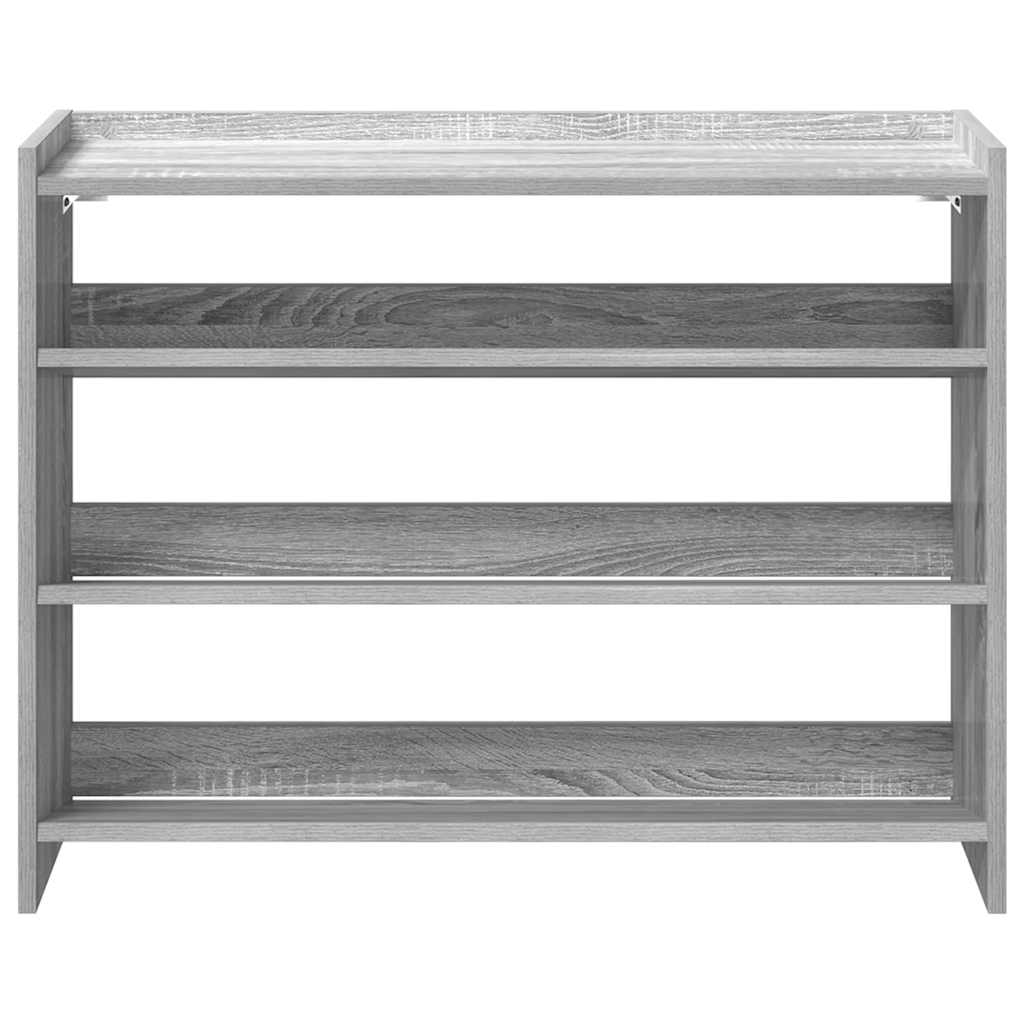 Ράφι παπουτσιών  Γκρι Sonoma 80x25x62 cm Κατασκευασμένο ξύλο - Pakobazaar