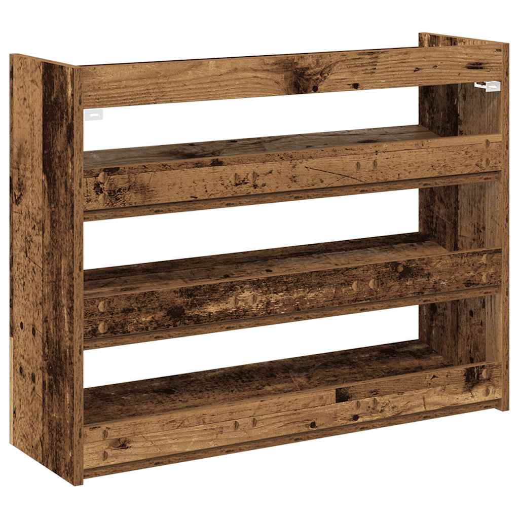 Ράφι παπουτσιών  Παλιό ξύλο 80x25x62 cm Κατασκευασμένο ξύλο - Pakobazaar