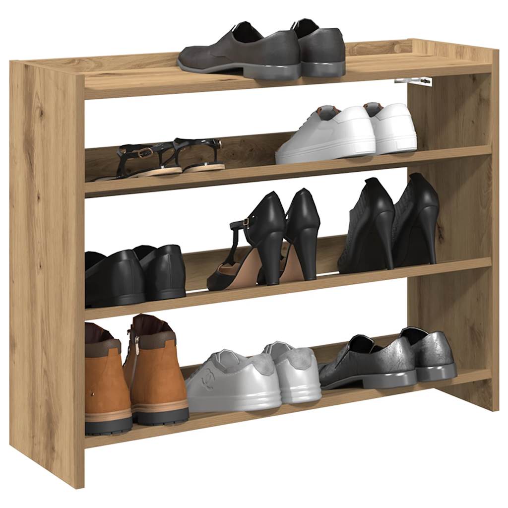 Ράφι παπουτσιών  Artisan Oak 80x25x62 cm Κατασκευασμένο ξύλο - Pakobazaar