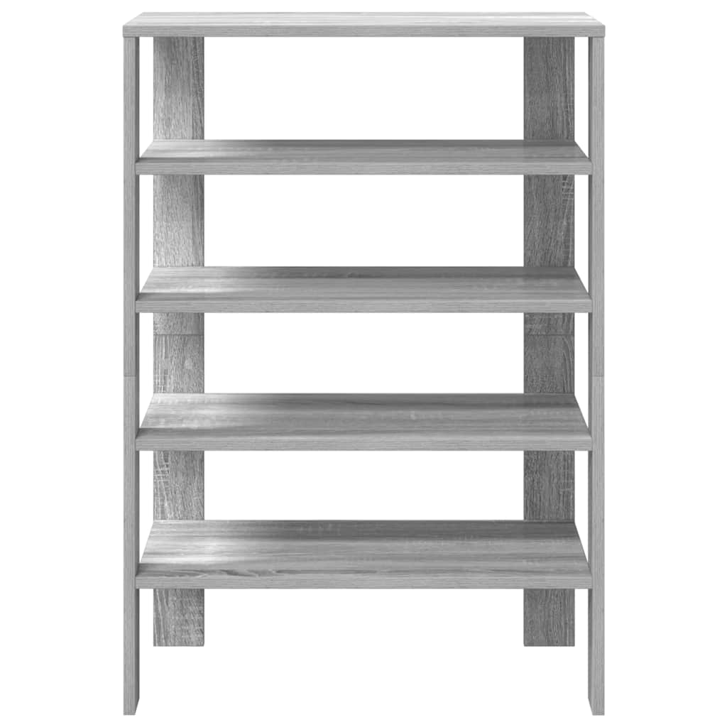 Ράφι παπουτσιών  Γκρι Sonoma 60x30x98 cm Κατασκευασμένο ξύλο
